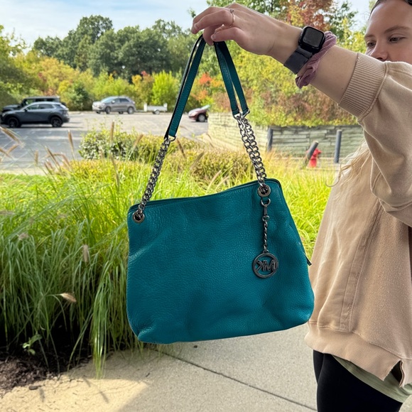 Michael Kors Turquoise Shoulder Bag - Picture 1 of 2